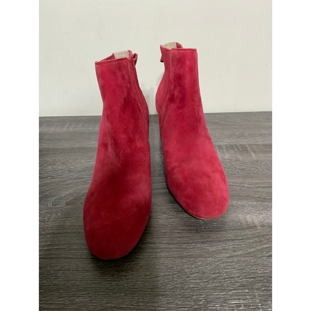 Kate Spade New York Red Suede Ankle Booties Women’s Size 11M USED